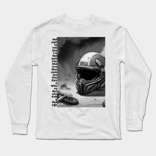 Helmet is not Just A Helmet For Riders Resembles The Cave Where Saints Take Refuge 8 Long Sleeve T-Shirt